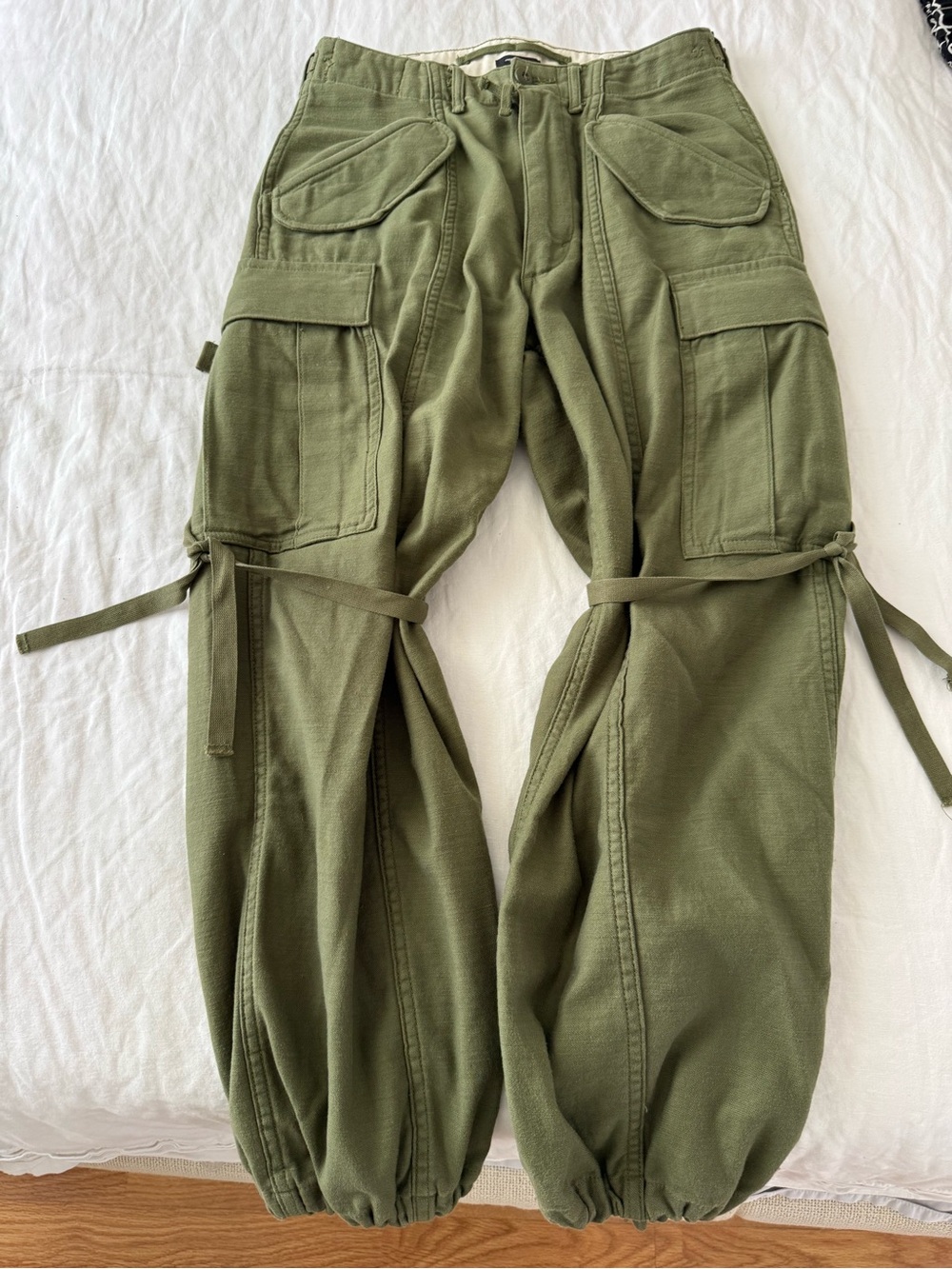 R13 Olive Green Cargo Utility Pants Size 25
